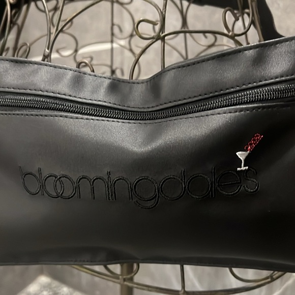 Bloomingdales Martini Glass Logo Flat Black Fanny Pack Bum Sack Waitress Pouch - Picture 3 of 7